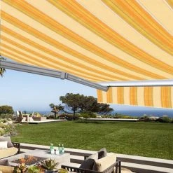 SUNNY INCH ® Store Banne Manuel Demi Coffre Pour Terrasse - Jaune Rayé - Longueur 2.5 M Et Largeur 2 M - Jaune Rayé 8 SUNNY INCH ® Store Banne Manuel Demi Coffre Pour Terrasse - Jaune Rayé - Longueur 2.5 M Et Largeur 2 M - Jaune Rayé -Pergola Soldes 14792254 2