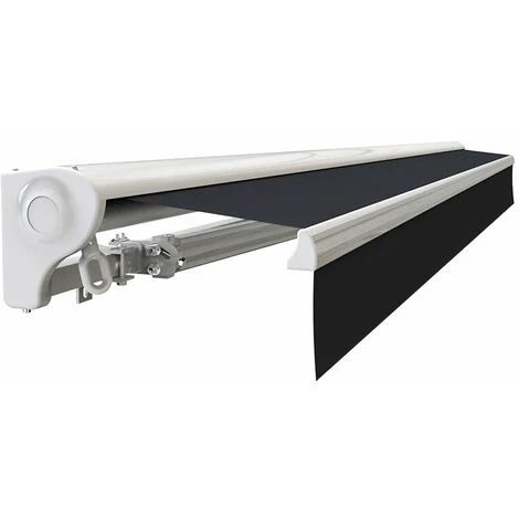 SUNNY INCH ® Store Banne Demi Coffre Motorisé Et Manuel Pour Terrasse - Gris Anthracite - Longueur 2.5 M Et Largeur 2 M - Gris Anthracite 3 SUNNY INCH ® Store Banne Demi Coffre Motorisé Et Manuel Pour Terrasse - Gris Anthracite - Longueur 2.5 M Et Largeur 2 M - Gris Anthracite