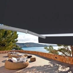SUNNY INCH ® Store Banne Demi Coffre Motorisé Et Manuel Pour Terrasse - Gris Anthracite - Longueur 2.5 M Et Largeur 2 M - Gris Anthracite 8 SUNNY INCH ® Store Banne Demi Coffre Motorisé Et Manuel Pour Terrasse - Gris Anthracite - Longueur 2.5 M Et Largeur 2 M - Gris Anthracite -Pergola Soldes 14792256 2