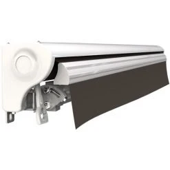 SUNNY INCH ® Store Banne Demi Coffre Motorisé Et Manuel Pour Terrasse - Taupe - Longueur 2.5 M Et Largeur 2 M - Taupe -Pergola Soldes 14792260 4