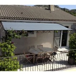 DIRECT FILET Toile D'ombrage Perméable De 6x3m à Tendre Sur Structure Pergola | Gris Platine -Pergola Soldes 14832539 3