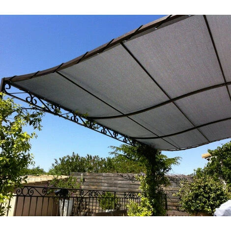 DIRECT FILET Toile D'ombrage Perméable De 5x4m à Tendre Sur Structure Pergola | Gris Platine 5 DIRECT FILET Toile D'ombrage Perméable De 5x4m à Tendre Sur Structure Pergola | Gris Platine – Image 3