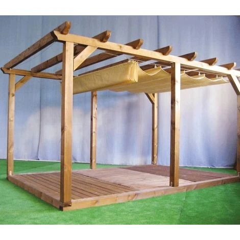 DIRECT FILET Store De Pergola 3x4 Perméable | Anthracite - Non 3 DIRECT FILET Store De Pergola 3x4 Perméable | Anthracite - Non