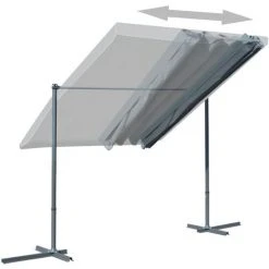 VidaXL Tonnelle Avec Toit Retractable 350x250x225 Cm Anthracite -Pergola Soldes 15386173 5