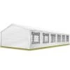 INTENT24.FR Tente De Réception 6x12 M Pavillon Blanc Bâche PE épaisse D'env.180g/m² Imperméable Tente De Jardin - Blanc -Pergola Soldes 15929576 1