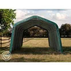 INTENT24.FR Abri Tunnel Robuste 3,3x4,8 M étanche Bâche PVC Env. 550g/m², Vert - Vert -Pergola Soldes 15929584 3