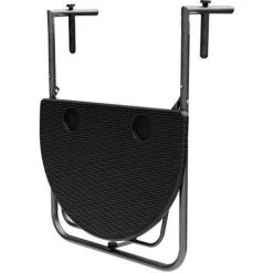 INTEROUGE Tablette Pliante Demi-lune à Suspendre Sur Rampe De Patio Balcon Terrasse