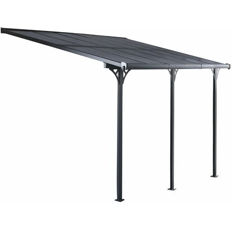 Pergola Gardiun Elliot - 15 M² 495x300x225/270 Cm Aluminium Et Polycarbonate 3 Pergola Gardiun Elliot - 15 M² 495x300x225/270 Cm Aluminium Et Polycarbonate