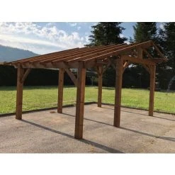 WMU Abri De Jardin En Bois - Autoportant |12,65m² - 2.8 X 4.5 - 2 Pans -Pergola Soldes 16756064 5