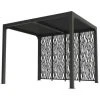 Habrita Pergola Bioclimatique En Aluminium + 4 Panneaux - 7,20 M2 - Toit En Lames Mobiles - Gris Anthracite -Pergola Soldes 17909056 1