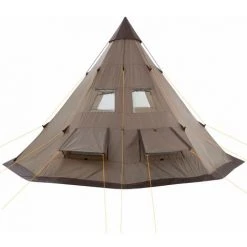 CampFeuer Tente Tipi Pour 4 Personnes "Spirit" | Tente Tipi D'extérieur | Marron -Pergola Soldes 18086840 4