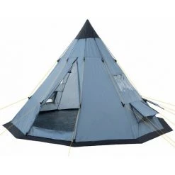 CampFeuer Tente Tipi Pour 4 Personnes "Spirit" | Tente Tipi D'extérieur | Gris