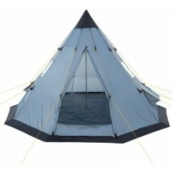 CampFeuer Tente Tipi Pour 4 Personnes "Spirit" | Tente Tipi D'extérieur | Gris -Pergola Soldes 18086844 3
