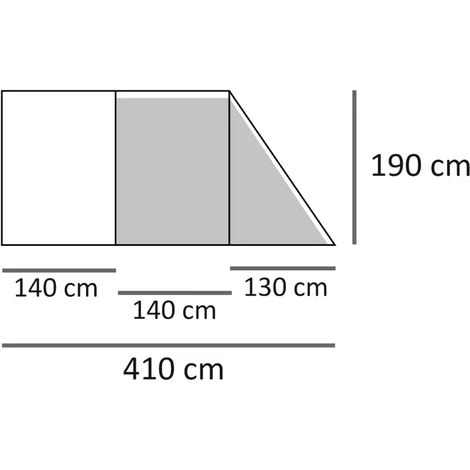 CampFeuer Tente De Camping | 4 Personnes | Bleu - Gris | Tente Tunnel | 2000 Mm 6 CampFeuer Tente De Camping | 4 Personnes | Bleu - Gris | Tente Tunnel | 2000 Mm – Image 4