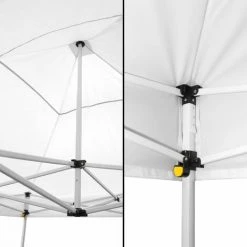 SKY LANTERN Tonnelle De Jardin Pliable 3x3 M 520D (320g/m2) - Qualité Professionnelle -Tonnelle Barnum Pliant - Tente Pagode Pliable Imperméable Idéale Pour Reception En Exterieur - Blanc -Pergola Soldes 18121799 3