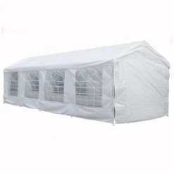 HABITAT ET JARDIN Tente De Réception "Celia" En Polyéthylène - 25.81 M² - 890 X 290 X 270/200 Cm - Blanc. 9 HABITAT ET JARDIN Tente De Réception "Celia" En Polyéthylène - 25.81 M² - 890 X 290 X 270/200 Cm - Blanc. -Pergola Soldes 18149107 4