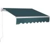 COSTWAY Store Banne Rétractable 3 X 2,5M Avec Tissu Résistant Aux UV Et à L'Eau, Cadre En Aluminium Pour Terrasse,Balcon Vert 2 COSTWAY Store Banne Rétractable 3 X 2,5M Avec Tissu Résistant Aux UV Et à L'Eau, Cadre En Aluminium Pour Terrasse,Balcon Vert -Pergola Soldes 18154322 1