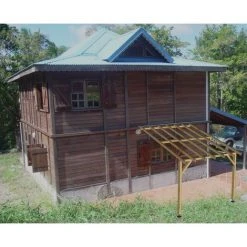 JARDINATOIRE Toit De Terrasse |3x3| - Pente 30% - Bois Massif - Durable |+ Vis -Pergola Soldes 18177248 3