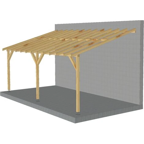 JARDINATOIRE Toit De Terrasse |6x3| - Pente 30% - Bois Massif - Durable |Sans La Visserie Et Sans Les Pieds De Poteaux 3 JARDINATOIRE Toit De Terrasse |6x3| - Pente 30% - Bois Massif - Durable |Sans La Visserie Et Sans Les Pieds De Poteaux