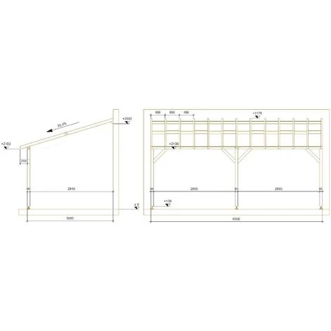 JARDINATOIRE Toit De Terrasse |6x3| - Pente 30% - Bois Massif - Durable |Sans La Visserie Et Sans Les Pieds De Poteaux 7 JARDINATOIRE Toit De Terrasse |6x3| - Pente 30% - Bois Massif - Durable |Sans La Visserie Et Sans Les Pieds De Poteaux – Image 5