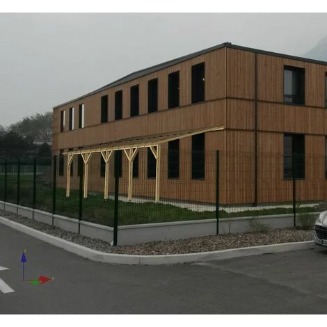 JARDINATOIRE Toit De Terrasse |8x3| - Pente 30% - Bois Massif - Durable |+ Vis & Pieds De Poteaux Réglables 5 JARDINATOIRE Toit De Terrasse |8x3| - Pente 30% - Bois Massif - Durable |+ Vis & Pieds De Poteaux Réglables – Image 3