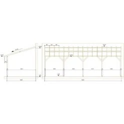 JARDINATOIRE Toit De Terrasse |8x3| - Pente 30% - Bois Massif - Durable |+ Vis & Pieds De Poteaux Réglables 11 JARDINATOIRE Toit De Terrasse |8x3| - Pente 30% - Bois Massif - Durable |+ Vis & Pieds De Poteaux Réglables -Pergola Soldes 18177264 5
