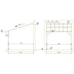 JARDINATOIRE Toit De Terrasse |3x3| - Pente 30% - Bois Massif Traité CL3 Marron - Durable |Sans La Visserie Et Sans Les Pieds De Poteaux 11 JARDINATOIRE Toit De Terrasse |3x3| - Pente 30% - Bois Massif Traité CL3 Marron - Durable |Sans La Visserie Et Sans Les Pieds De Poteaux -Pergola Soldes 18177268 5