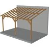 JARDINATOIRE Toit De Terrasse |5x3| - Pente 30% - Bois Massif Traité CL3 Marron - Durable |Sans La Visserie Et Sans Les Pieds De Poteaux -Pergola Soldes 18177274 1