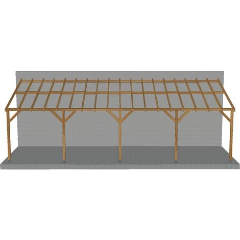 JARDINATOIRE Toit De Terrasse |9x3| - Pente 30% - Bois Massif Traité CL3 Marron - Durable |+ Vis 6 JARDINATOIRE Toit De Terrasse |9x3| - Pente 30% - Bois Massif Traité CL3 Marron - Durable |+ Vis – Image 4