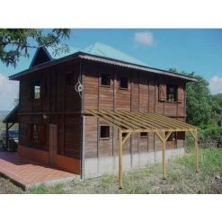 JARDINATOIRE Toit De Terrasse |5x3| - Tuilable Pente 30% - Bois Massif - Robuste |+ Vis -Pergola Soldes 18177296 3