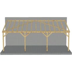 JARDINATOIRE Toit De Terrasse |7x3| - Tuilable Pente 30% - Bois Massif - Robuste |Sans La Visserie Et Sans Les Pieds De Poteaux 10 JARDINATOIRE Toit De Terrasse |7x3| - Tuilable Pente 30% - Bois Massif - Robuste |Sans La Visserie Et Sans Les Pieds De Poteaux -Pergola Soldes 18177301 4