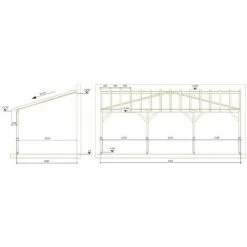 JARDINATOIRE Toit De Terrasse |7x3| - Tuilable Pente 30% - Bois Massif - Robuste |Sans La Visserie Et Sans Les Pieds De Poteaux 11 JARDINATOIRE Toit De Terrasse |7x3| - Tuilable Pente 30% - Bois Massif - Robuste |Sans La Visserie Et Sans Les Pieds De Poteaux -Pergola Soldes 18177301 5