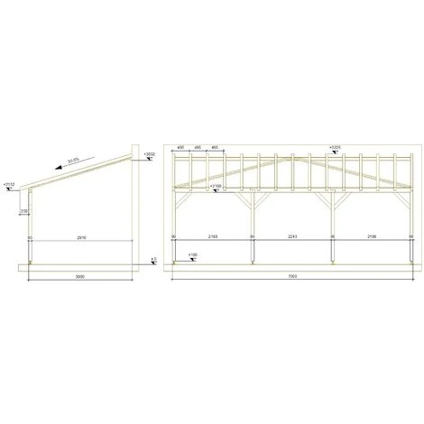 JARDINATOIRE Toit De Terrasse |7x3| - Tuilable Pente 30% - Bois Massif - Robuste |Sans La Visserie Et Sans Les Pieds De Poteaux 7 JARDINATOIRE Toit De Terrasse |7x3| - Tuilable Pente 30% - Bois Massif - Robuste |Sans La Visserie Et Sans Les Pieds De Poteaux – Image 5