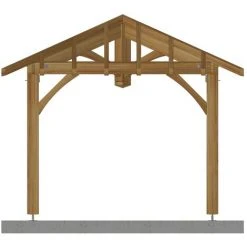 JARDINATOIRE Carbet Bois Massif |3x3| - Durable -Pergola Soldes 18376618 5