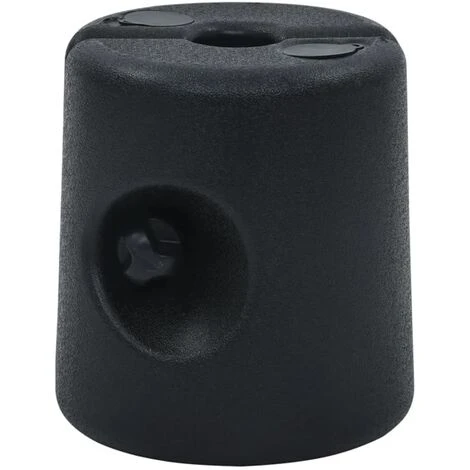 VidaXL Poids De Tonnelle 4 Pcs PE Noir - Noir 4 VidaXL Poids De Tonnelle 4 Pcs PE Noir - Noir – Image 2