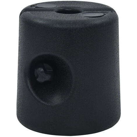 VidaXL Poids De Tonnelle 4 Pcs PE Noir - Noir 6 VidaXL Poids De Tonnelle 4 Pcs PE Noir - Noir – Image 4