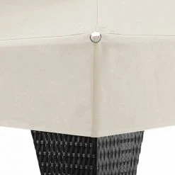 Deuba - Tonnelle De Jardin En Polyrotin 3x3 M - Pavillon Tente De Réception Pergola - Couleur Crème - Jardin Terrasse -Pergola Soldes 18473971 5