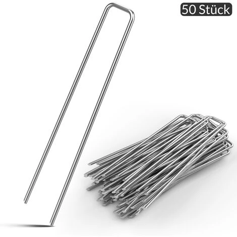 GARDEBRUK Piquets De Fixation - Lot Au Choix 50/100/150/200 - Acier Ø2,7mm Tête Plate - Sardine Piquet Terre Tente Jardin 50 Pegs (en) 4 GARDEBRUK Piquets De Fixation - Lot Au Choix 50/100/150/200 - Acier Ø2,7mm Tête Plate - Sardine Piquet Terre Tente Jardin 50 Pegs (en) – Image 2