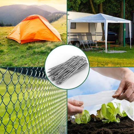 GARDEBRUK Piquets De Fixation - Lot Au Choix 50/100/150/200 - Acier Ø2,7mm Tête Plate - Sardine Piquet Terre Tente Jardin 50 Pegs (en) 6 GARDEBRUK Piquets De Fixation - Lot Au Choix 50/100/150/200 - Acier Ø2,7mm Tête Plate - Sardine Piquet Terre Tente Jardin 50 Pegs (en) – Image 4