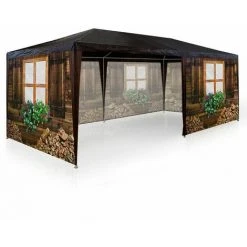 DEUBA Chapiteau De Fête Tente Réception Jardin Motif Chalet Oktoberfest 6x3m -Pergola Soldes 18477304 4