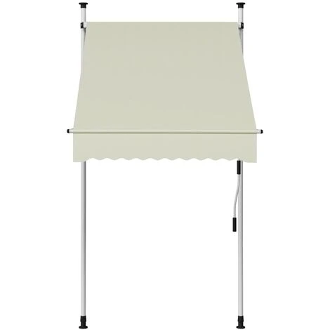 Auvent Manuel Rétractable 100 Cm Crème VidaXL - Crème 4 Auvent Manuel Rétractable 100 Cm Crème VidaXL - Crème – Image 2