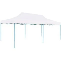 VidaXL Tente De Réception Pliable Avec Parois 3 X 6 M Acier Blanc - Blanc -Pergola Soldes 18801274 2