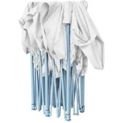 Tente De Réception Pliable Professionnelle 3x6 M Acier Blanc VidaXL - Blanc -Pergola Soldes 18801278 5