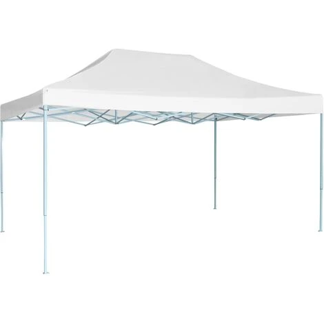 VidaXL Tente De Réception Pliable 3x4,5 M Blanc - Blanc 3 VidaXL Tente De Réception Pliable 3x4,5 M Blanc - Blanc