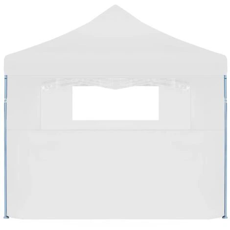 VidaXL Tente De Réception Escamotable Pliable Avec 5 Parois 3x9m Blanc - Blanc 5 VidaXL Tente De Réception Escamotable Pliable Avec 5 Parois 3x9m Blanc - Blanc – Image 3