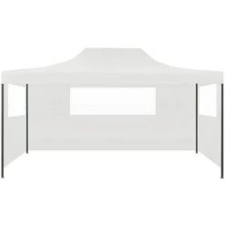 Tente De Réception Pliable Avec 3 Parois 3x4 M Acier Blanc VidaXL - Blanc 8 Tente De Réception Pliable Avec 3 Parois 3x4 M Acier Blanc VidaXL - Blanc -Pergola Soldes 18801425 2