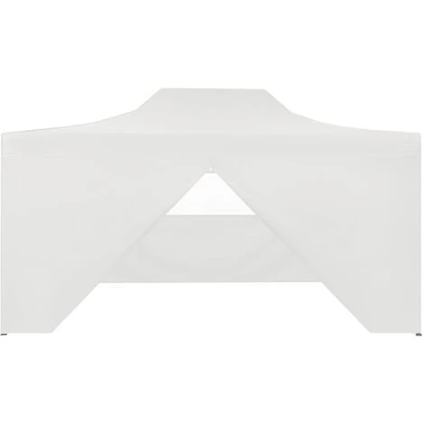 VidaXL Tente De Réception Pliable Avec 4 Parois 3x4 M Acier Blanc - Blanc 4 VidaXL Tente De Réception Pliable Avec 4 Parois 3x4 M Acier Blanc - Blanc – Image 2