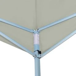 VidaXL Belvédère Pliable Crème 5x5 M 2 Parois - Crème -Pergola Soldes 18801453 3