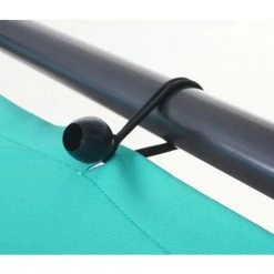 Enveloppe De Rechange Pour Toit De Pergola HHG-334, 3x3m Polyester ~ Turquoise -Pergola Soldes 18934843 5