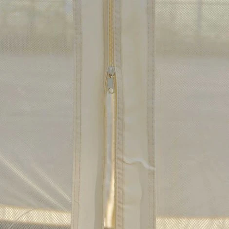 HHG Pergola Cadiz, Pavillon De Jardin, Cadre Stable à 7cm Avec Paroi Et Moustiquaire ~ Crème 3x3m 5 HHG Pergola Cadiz, Pavillon De Jardin, Cadre Stable à 7cm Avec Paroi Et Moustiquaire ~ Crème 3x3m – Image 3